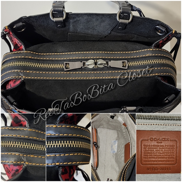 Coach 1941 Red Multi Rogue and Matching 1941 Wristlet - Picture 5 of 10
